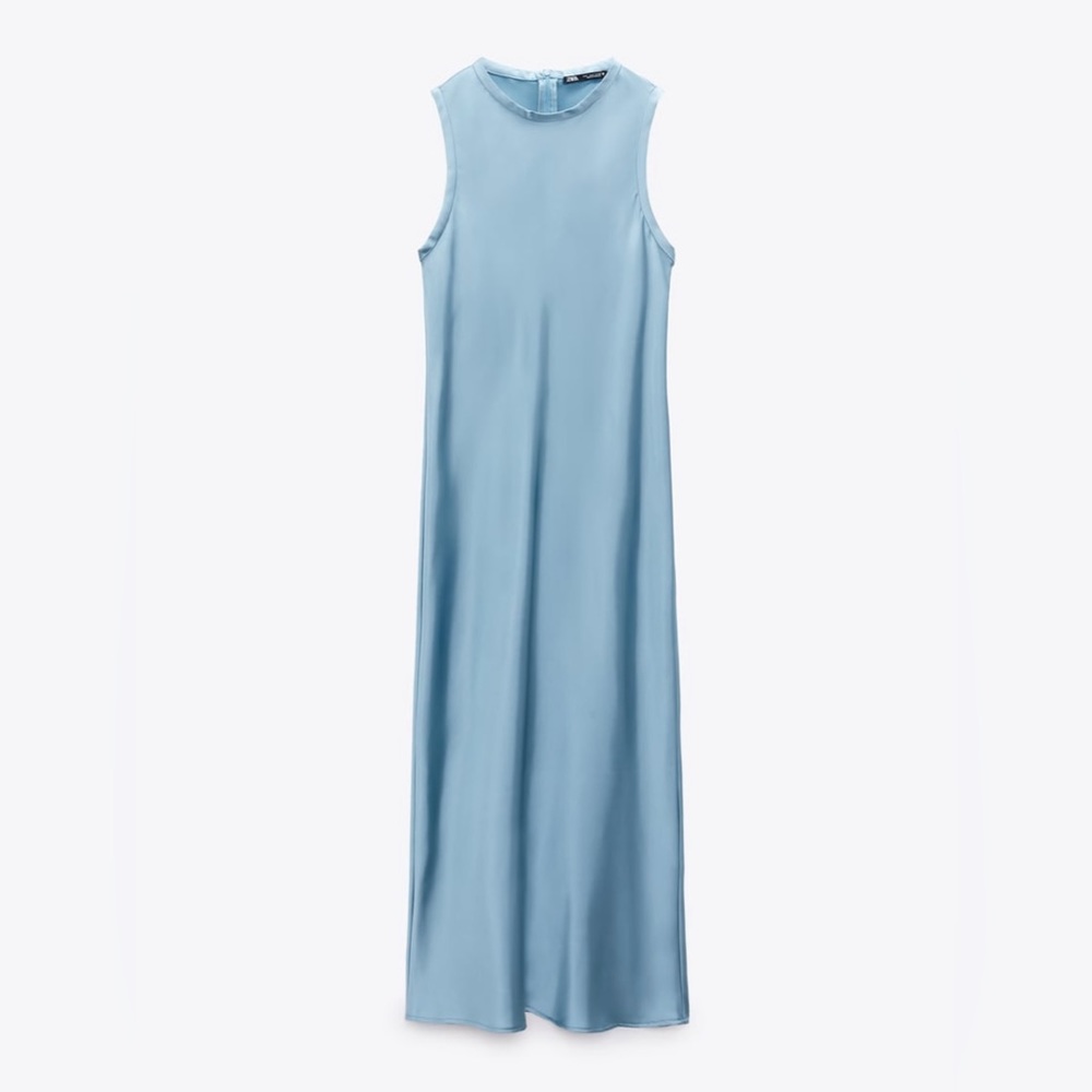 SATIN EFFECT DRESS - Picture 3 of 5